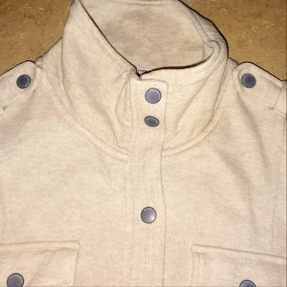 Volcom Cream Military Style Shacket - Picture 9 of 11